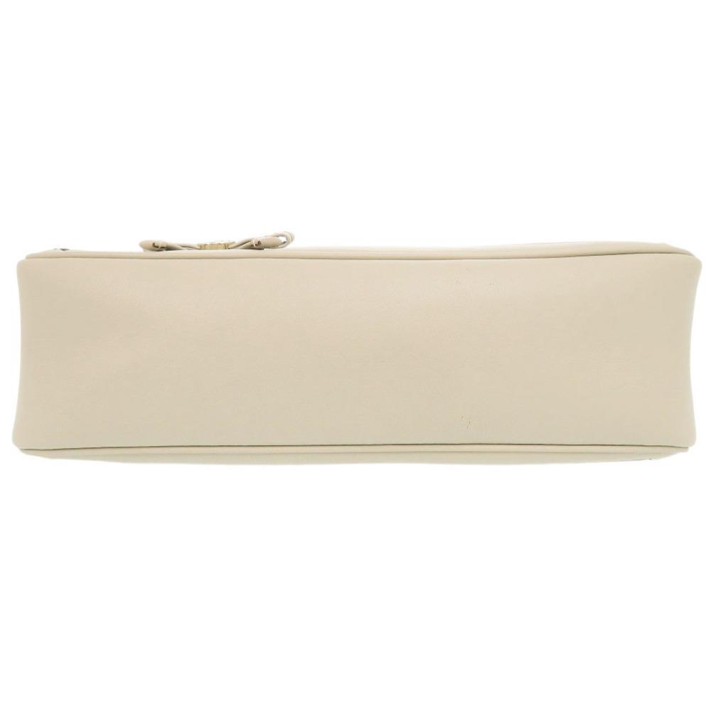Used AUTHENTIC GUCCI 269893 Guccissima Shoulder Bag White Leather