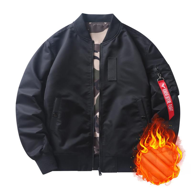 Doppelseitige Camouflage Frühling und Herbst Neue Air Force Pilotenjacke Herren Baseballuniform Mantel Arbeitsjacke