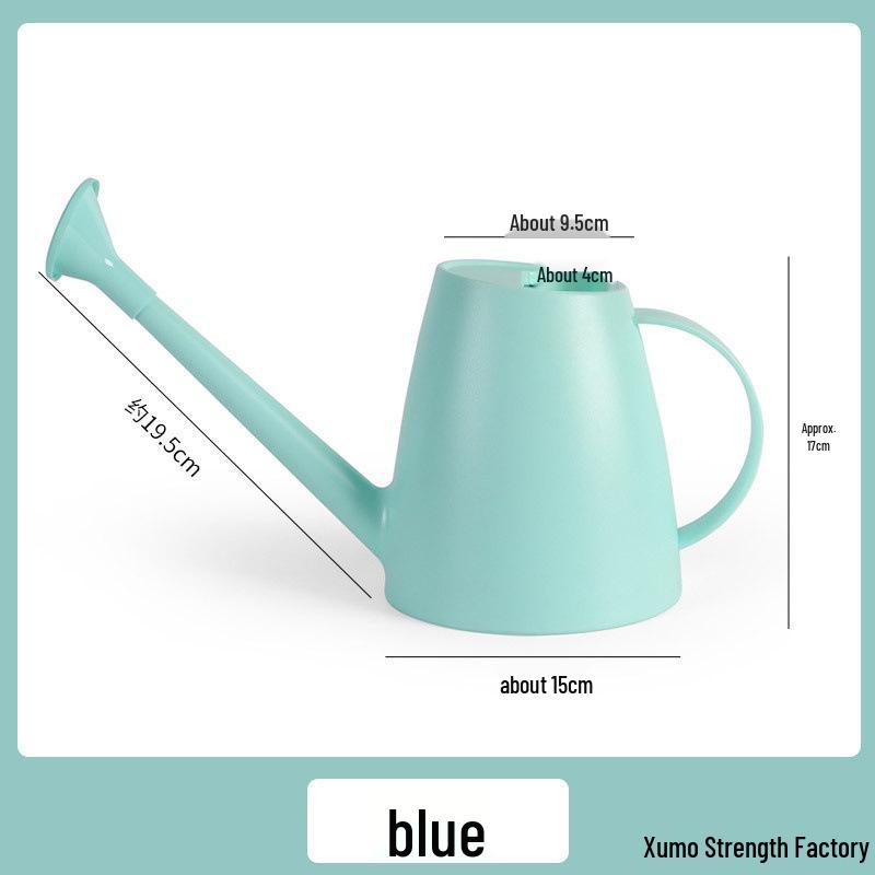 Macaron White Long Spout Watering Can: Resin, Durable, Dual-Purpose for Flowers & Vegetables.