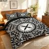 Levi Ackerman Pattern Bedding Home Decoration Birthday Gift ( 1 Duvet Cover + 2 Pillowcase, Without Core),fan Merchandise.