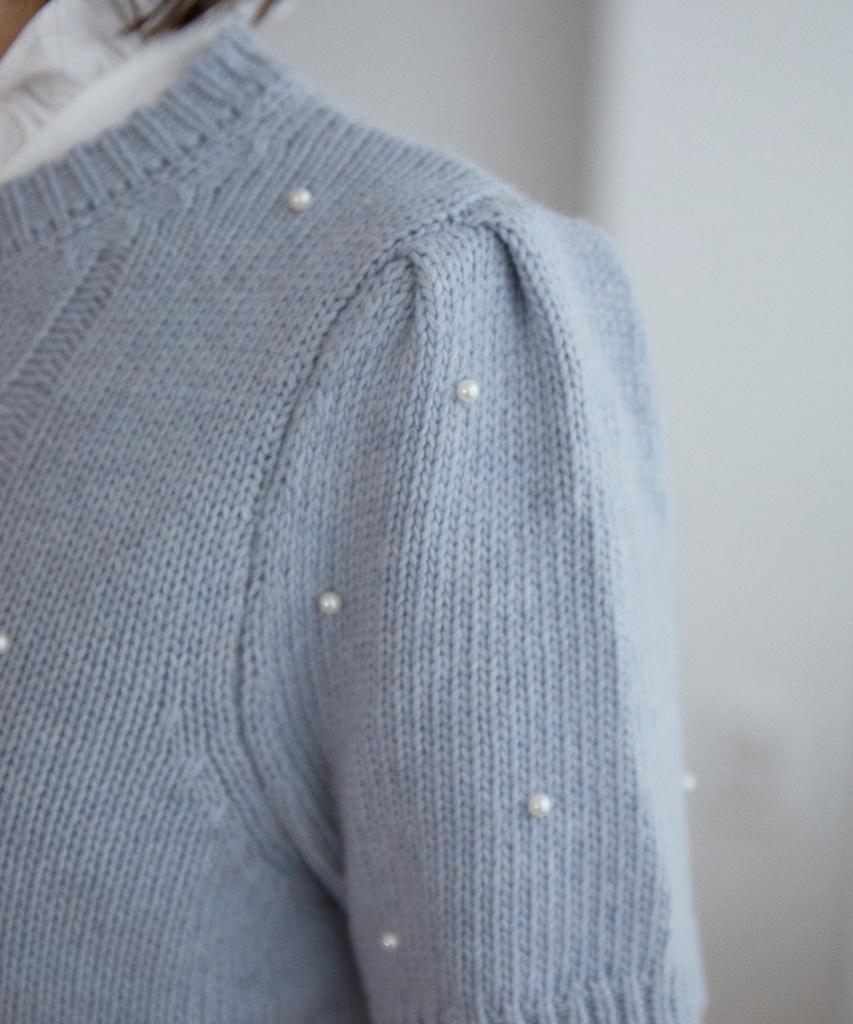WIOE Pearl Half Knit_Blue