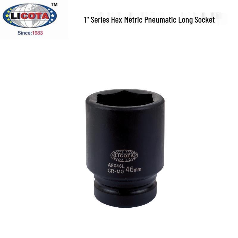 LICOTA Imported 1 Series Hex Metric 19-95mm Pneumatic Long Socket A8019L 30mm