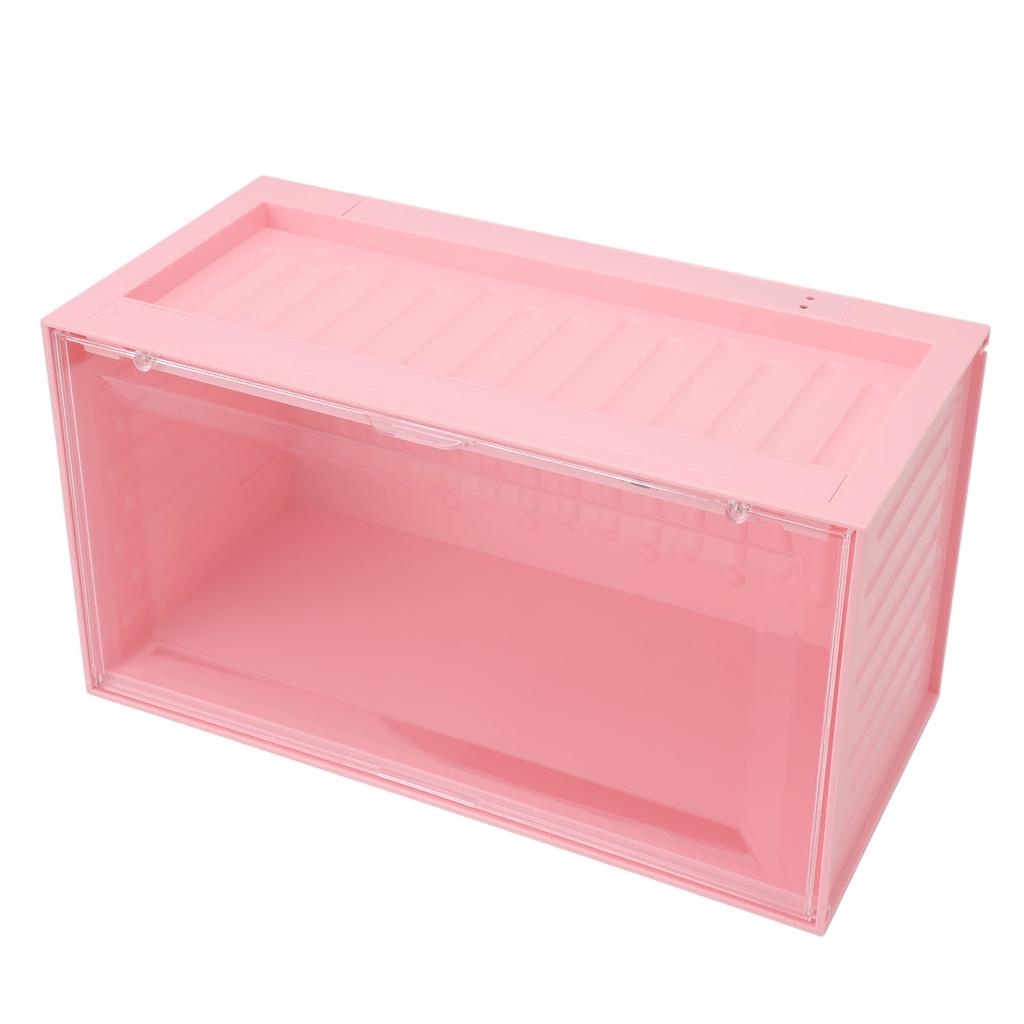 Figure Display Case with Light Sensing Constant On Function 2 Tier Mini Figure Display Box Showcase for Collectibles