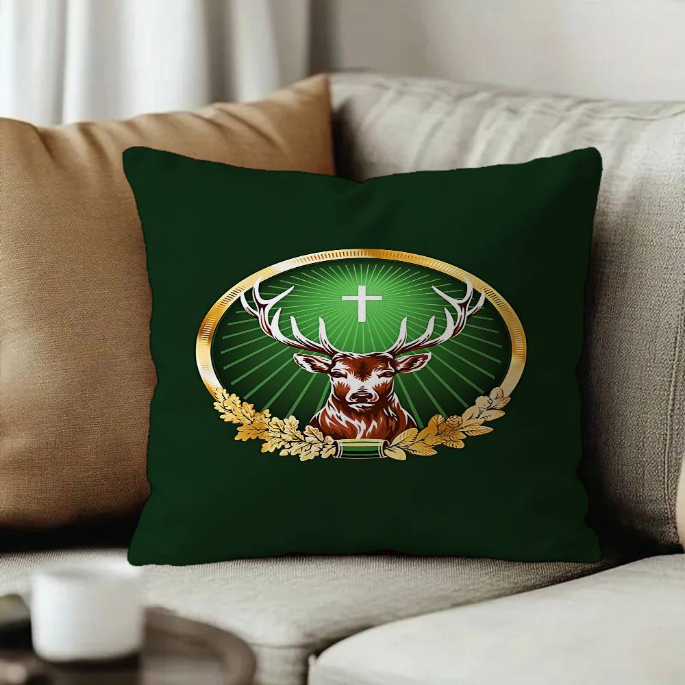 Beer Logo Jjagermeisters Pillow Cover Design cushion Cover decor Holiday Decorati