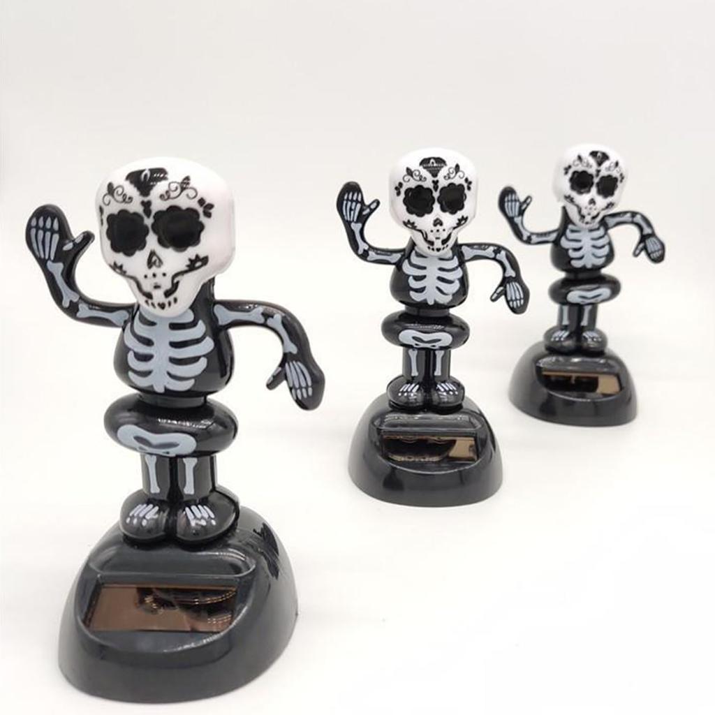 Skeleton Solar Powered Toy, Cute, Healing Solar Toy, Solar Toy, Wobble Solar Toy, Solar