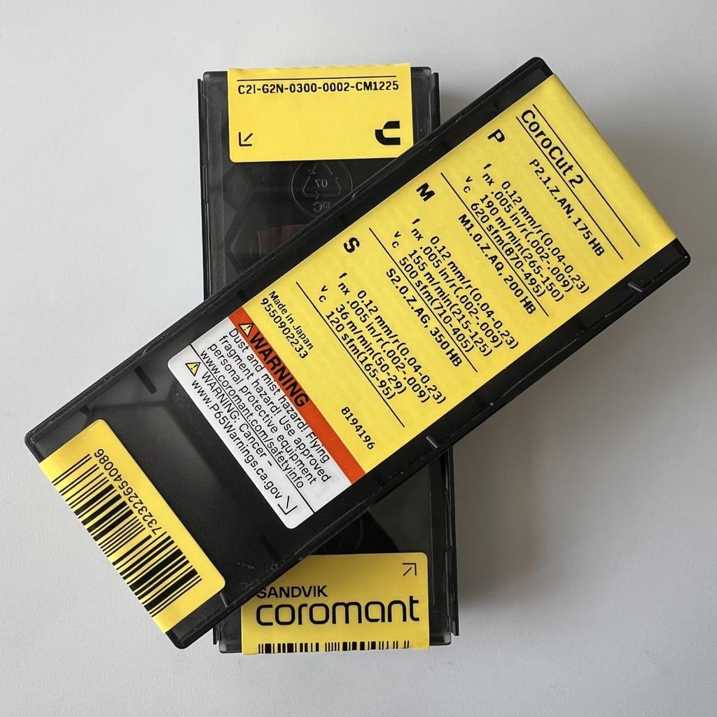 SANDVIK / C2I-G2N-0300-0002-CM 1225 / Original Swedish hard alloy blade 5 Pcs