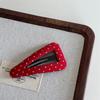 Stylish Dotted Pattern Hair Ornaments for Women Girls Traditional Triangular Metallic Barrettes Party Daily Hair Decors