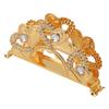 Golden Metal Napkin Holder Exquisite Light Luxury European Style Zinc Alloy Table Napkin Organizer for Kitchen Dinner