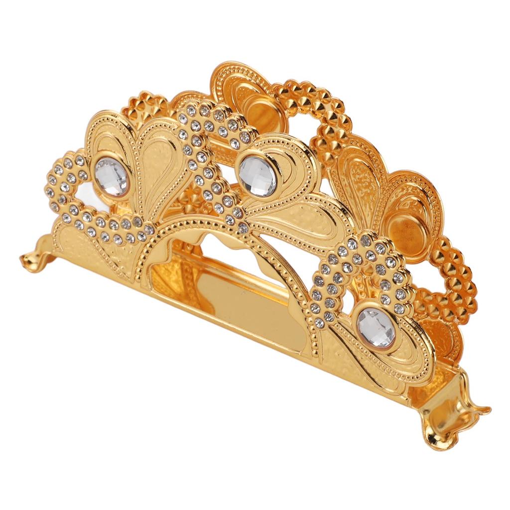 Golden Metal Napkin Holder Exquisite Light Luxury European Style Zinc Alloy Table Napkin Organizer for Kitchen Dinner
