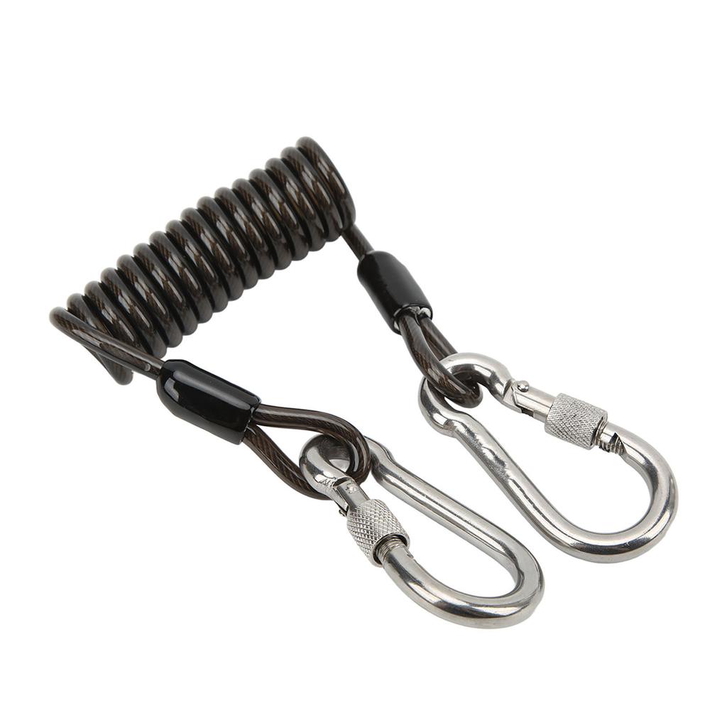 Diving Camera Anti Lost Spring Coil Lanyard Rustproof Quick Release Buckle Diving Tools