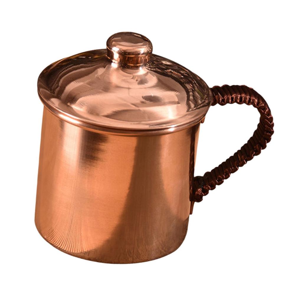 Handmade Pure Copper Cup Teaware Easy Clean Sturdy Practical Copper Coffee Mug for Milk Beer Tea Room Restaurant Coffee Shop