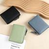 Slim short wallet Large capacity women's wallet Zipper change bag Card bag