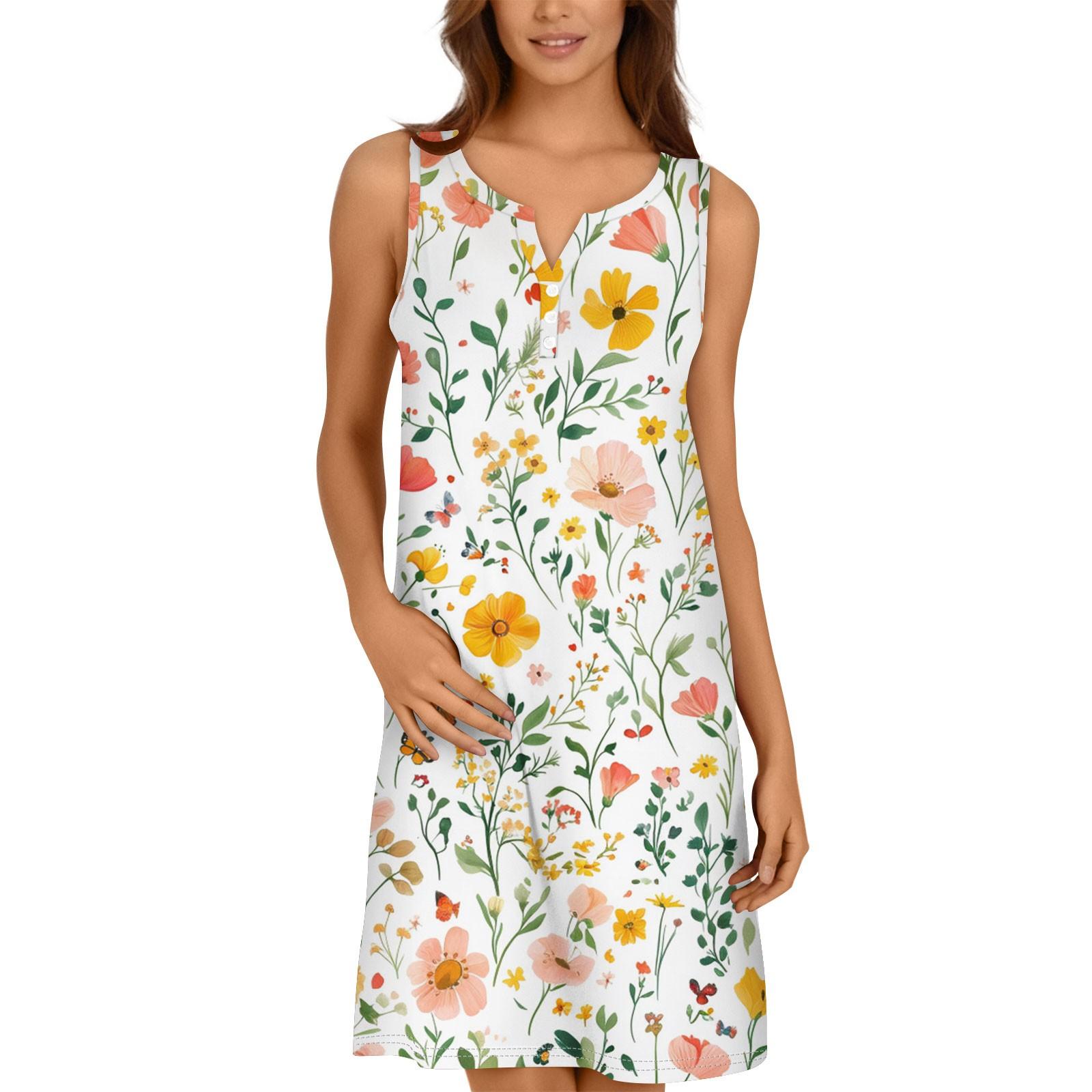 

Женское платье с V-образным вырезом на пуговицах и цветочным принтом с карманами L армия зеленый