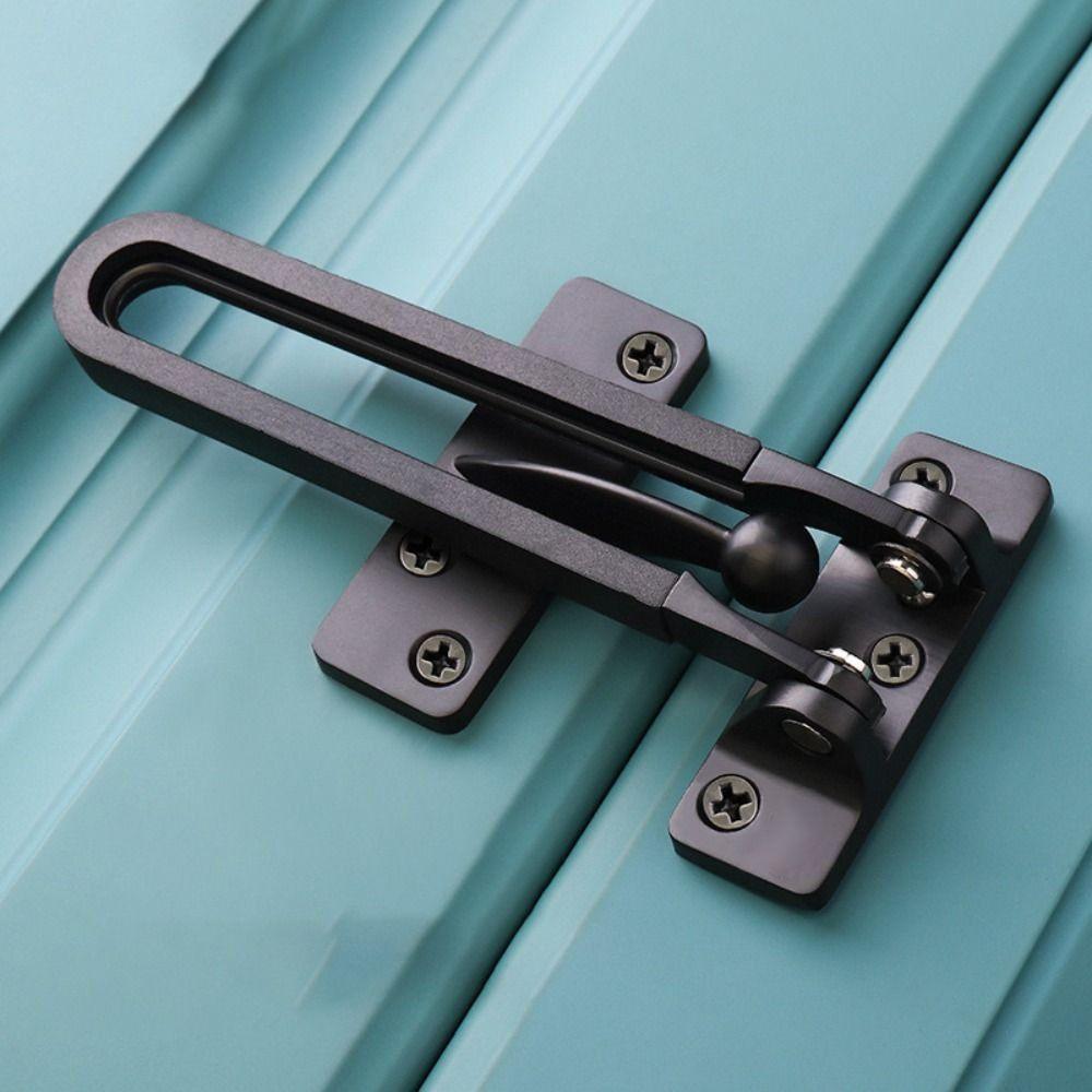 Solid Bolt Door Buckle Zinc Zinc Zinc Alloy Door Hasp Insurance Door Bolt Room Door