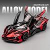 1:24 Apollo Projekt EVO Galvanisierte Legierung Muscle Car Modell Sound und Licht Kinderspielzeug Sammlerstücke Geburtstagsgeschenk