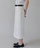 Step Around Straight Pocket Cotton Skirt_White