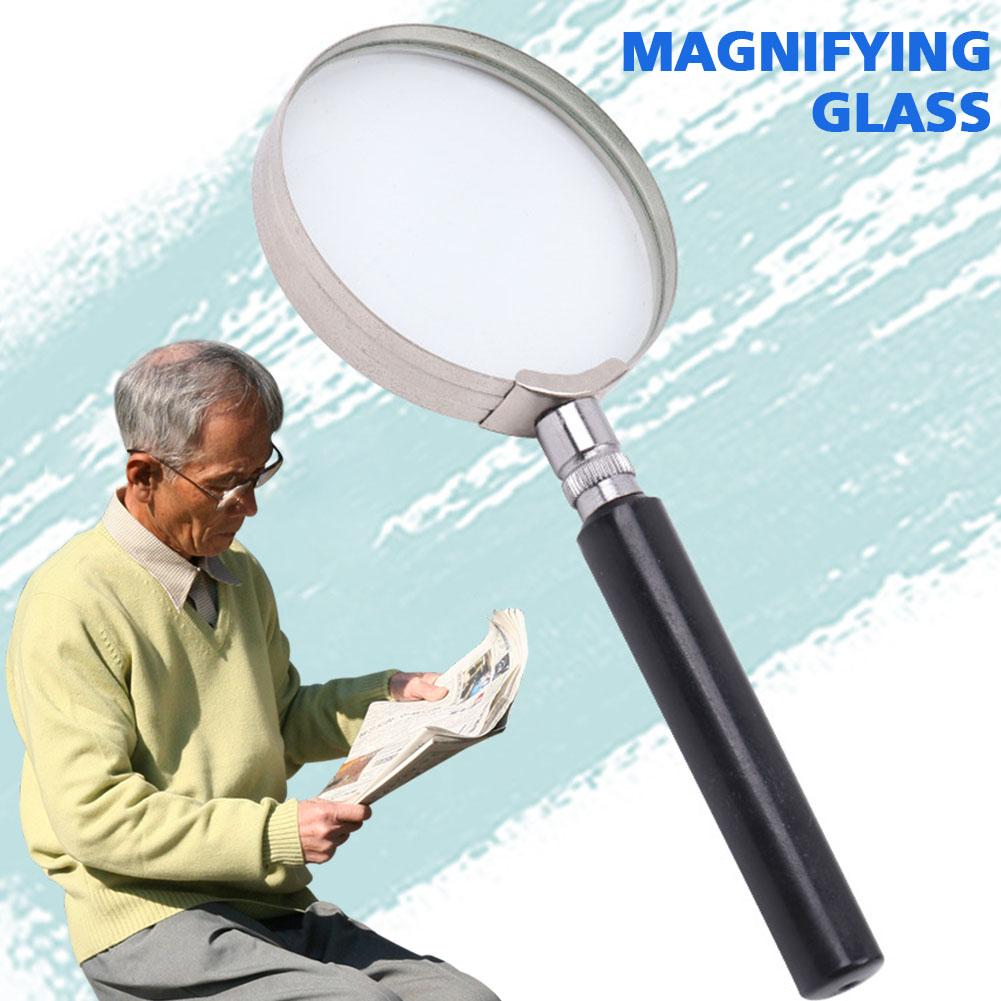 Mini 10X Handheld Magnifying Glass 50mm Jewelry Reading Magnifying Glass Loupe For Reading Coins Stamps Kids Seniors Reading