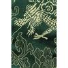 Spice Note Dragons & Flowers Jacquard Guitar Strap, Made In Japan, Green, ES-PJ50DFGRN (Total Length: 820mm-1450mm)