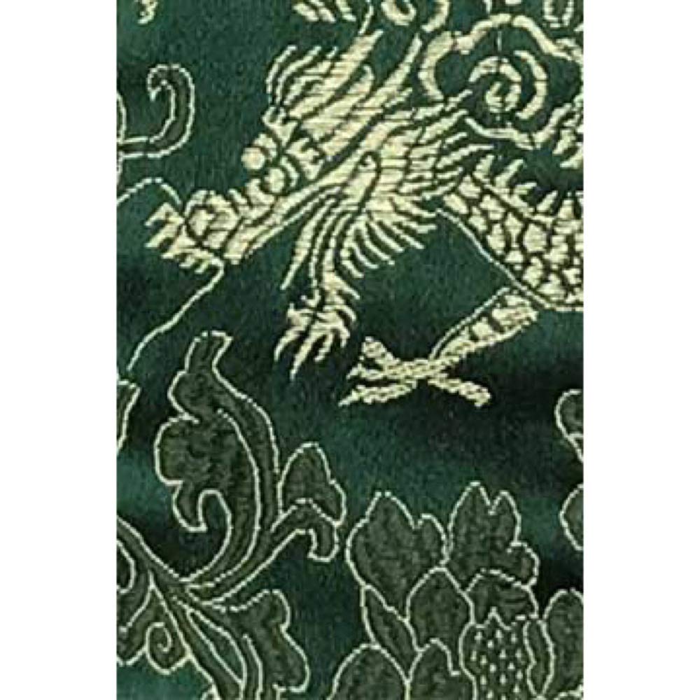 Spice Note Dragons & Flowers Jacquard Guitar Strap, Made In Japan, Green, ES-PJ50DFGRN (Total Length: 820mm-1450mm)