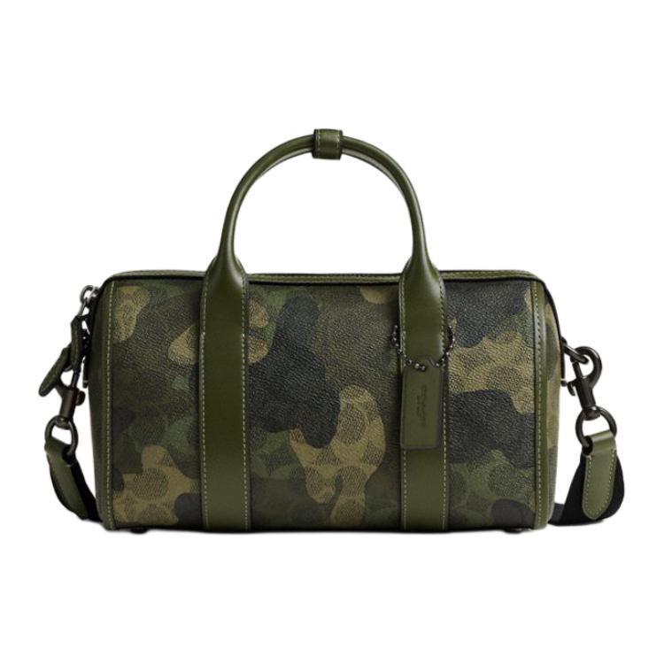 

Coach Gotham 24 Removable Shoulder Strap Zipper Closure Coated Canvas Crossbody Tote Bag Medium Camouflage Green Men tote bag CY988-XIF Basic Set (Bag+Dust Bag)