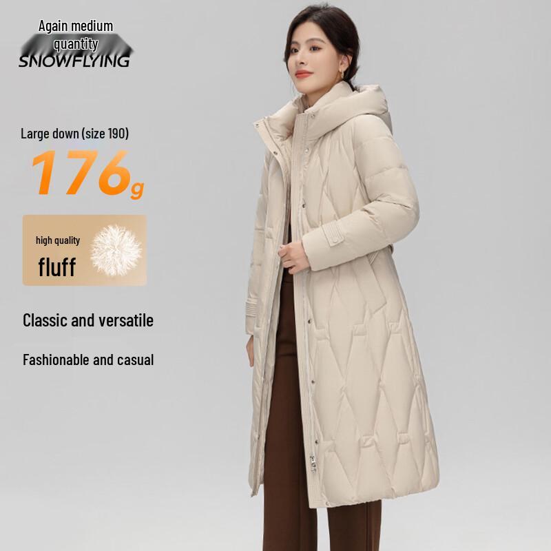 XueZhongFei Women's Long Winter Down Jacket