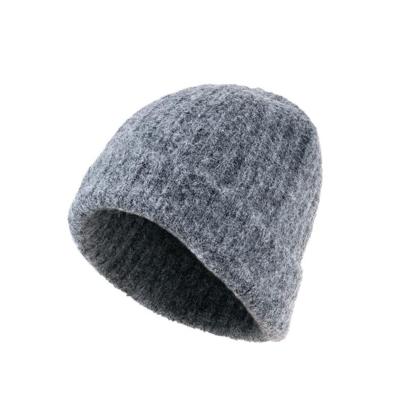 Autumn and winter warm thickened knitted hat men's light board versatile wool hat women's windproof cold hat