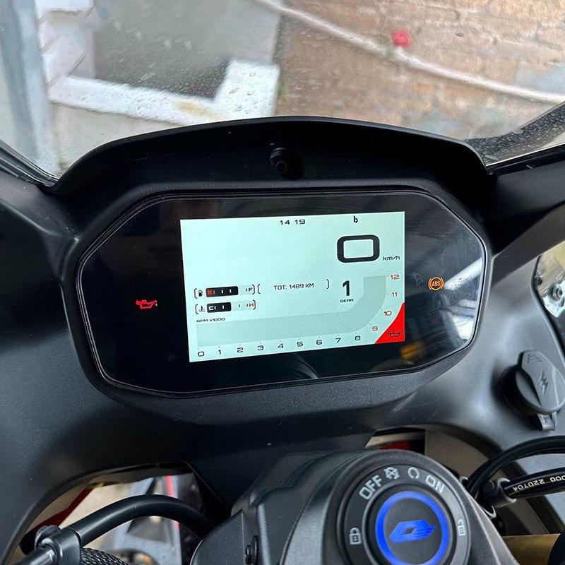 Qianjiang Sai 450/550/600 Tempered Dashboard Screen Protector Film