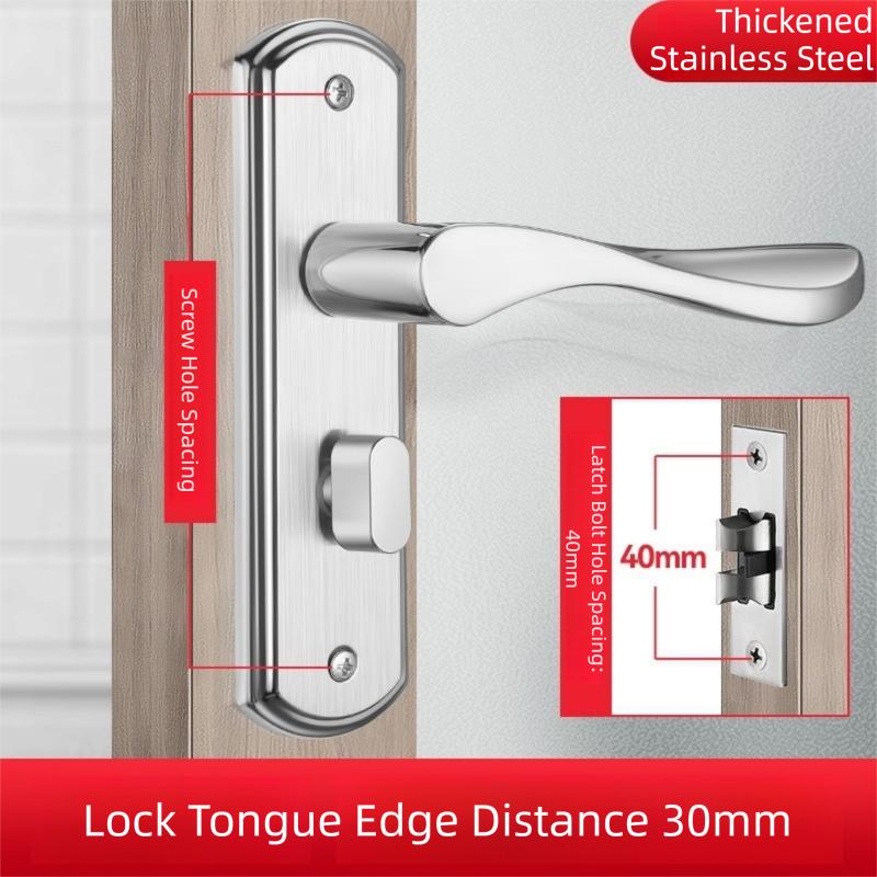 Door Lock Panel Silent Bearing Universal Door Bar Lock Keyless With Multi Specification Deadbolt For Bathroom Entrance Lock 125