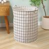 Складная водонепроницаемая корзина для хранения из хлопка и льна для белья