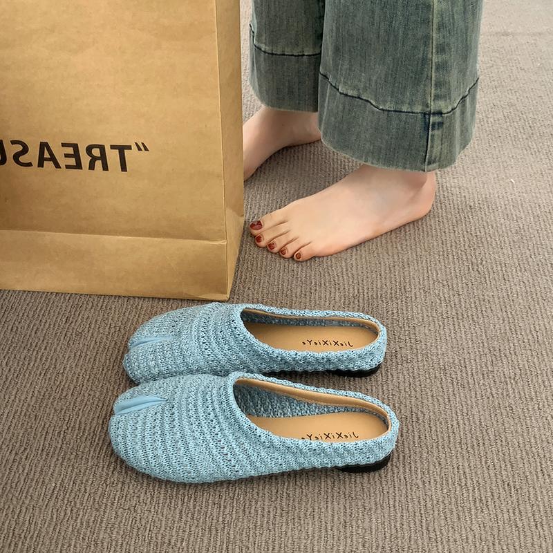 Fashion Lightweight, comfortable and soft Style Women's Knitted Shoes Outdoor Wear New 2025 Slippers Fashionable shoes