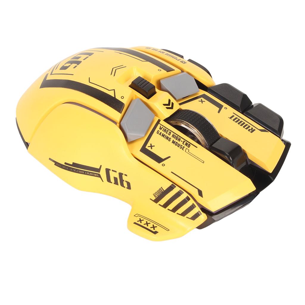 Wired Gaming Mouse 10 Button Macro Programmable 13 RGB Lighting Modes 6 Speed 12800dpi Wired RGB Gaming Mice