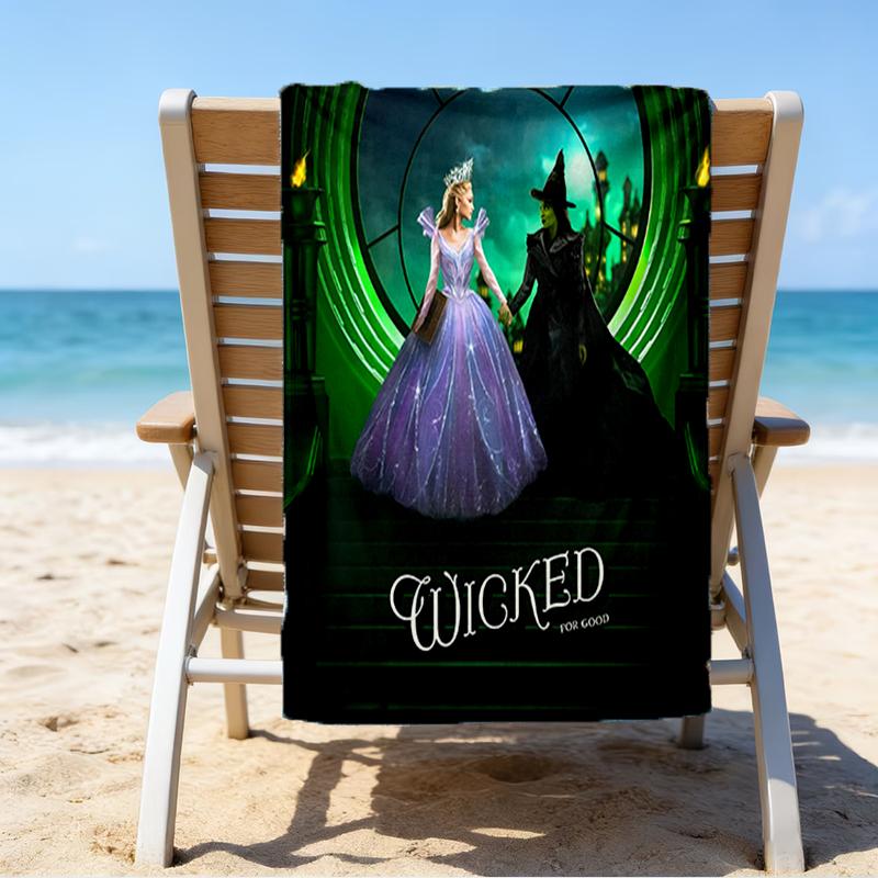 Ultra-Soft Beach Towel with Wicked Theme,Ideal for Pool - Camping, Diving - Perfect Travel Essential, Vibrant Beach Towel.