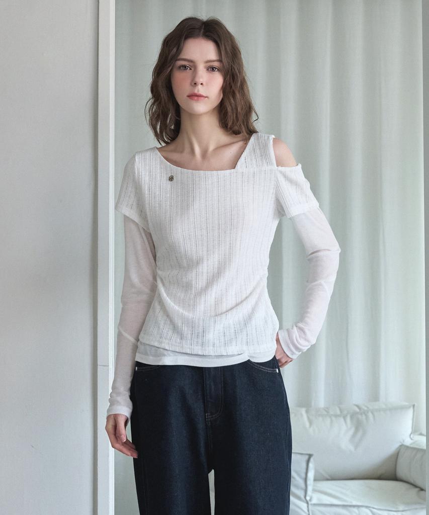 MICANE Ellie One-Shoulder Tee