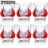 6 stuks Rode Bikini Shotglaasjes Creatieve Lichaamsvormige Cocktailglazen Transparante Wijnglazen Drinkglazen voor Alcohol Shots Vodka Glazen