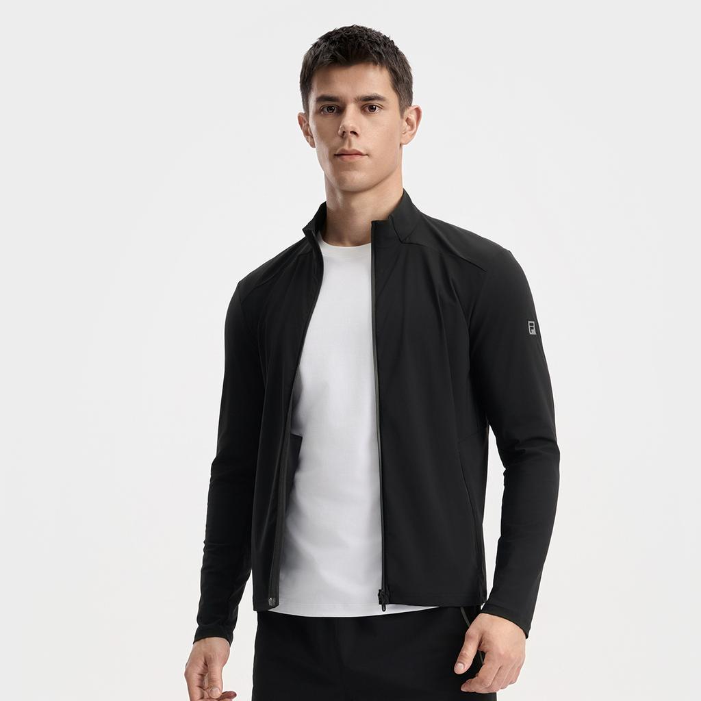 Fila Fitness Fashion Casual Classic Simple Jacket Men Jacket A11M531504FBK