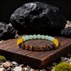 Festive Gifts Tiger Eye Yellow Agate Green Aventurine Beaded Bracelet Natural Fashion Jewelry For Men Women Daily Wear Gift