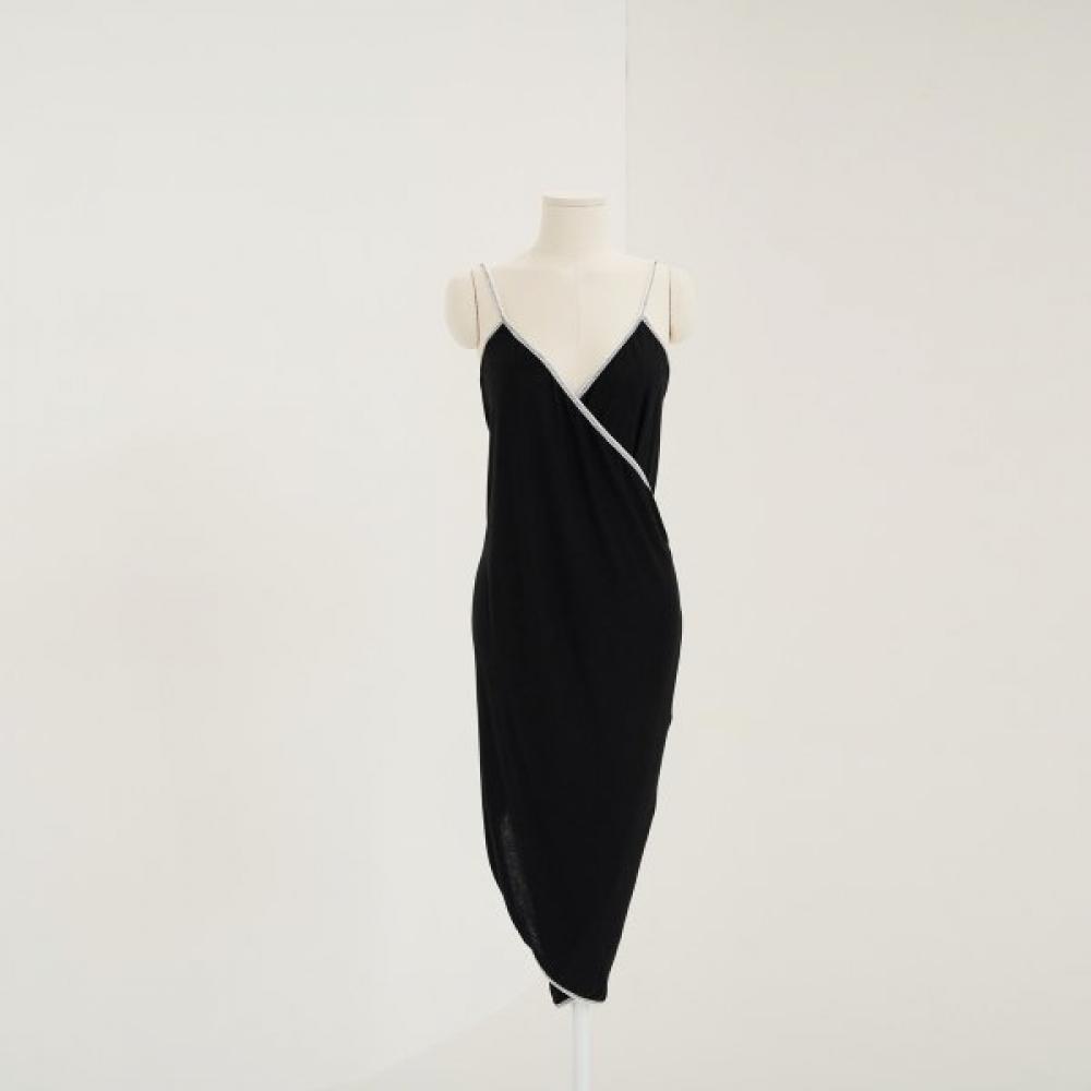 Bb De Soli De Basic Wrap Dress Black Single option