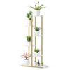 6-Shelf Flower Stand - Marble / Gold Legs