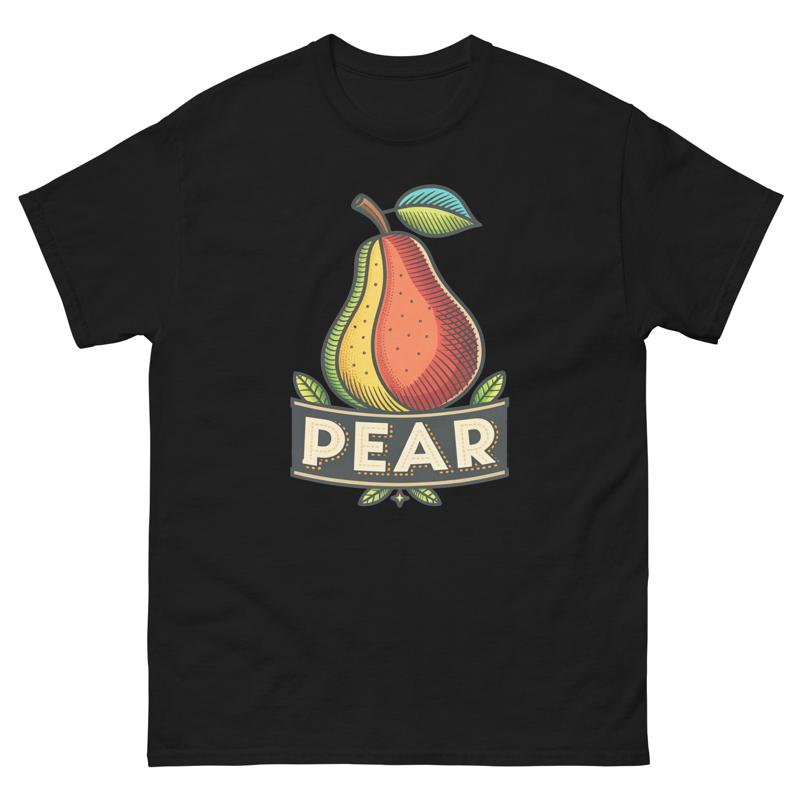 

Pear Fruits Vegetables Fresh Food Groceries T Shirt - Men s Summer Cotton Graphic Tee S разноцветный