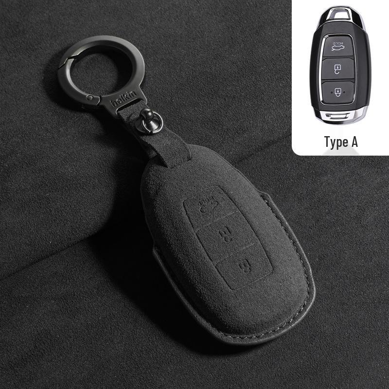 Suede Key Covers for Beijing Hyundai: ix35, MUFASA, Mingtu, Elantra, Yuena, Sonata