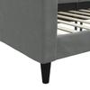 Vidaxl Sofa With Sleeping Function, Dark Gray, 100X200 Cm, Upholstered In Fabric