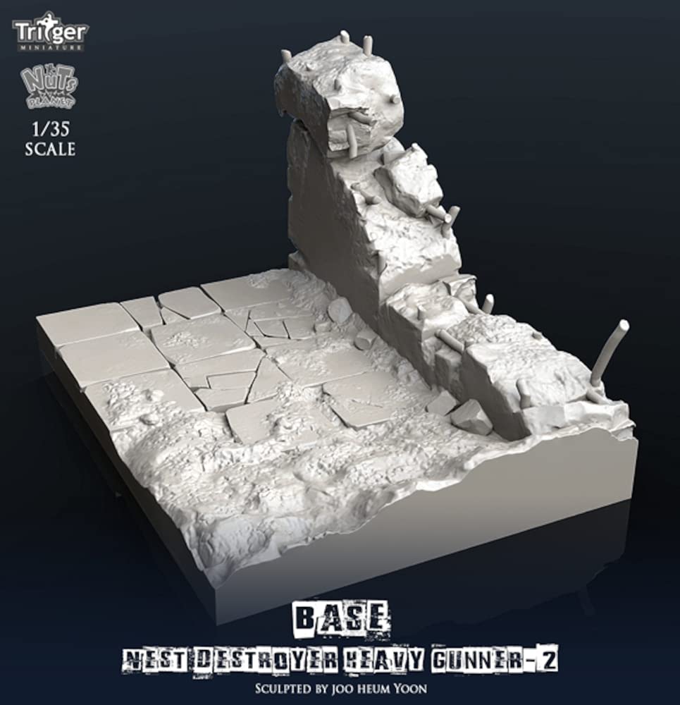 Nuts Planet Nest Zerstörer Schwerer Schütze II Display Zerbröckelnde Stadtlandschaft Harz Bausatz TA35002 1/35 (Sekunde) Basis, Bausatz,