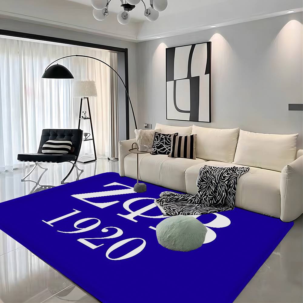 Zeta Phi Beta Hallway Carpet Non-Slip Laundry Room Mat Laundry Decor Balcony Child Living Room Bedside Area Rugs