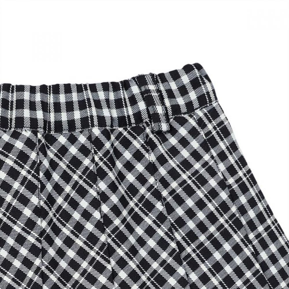 Tiffany Black Check Pleated Skirt T51kbs020