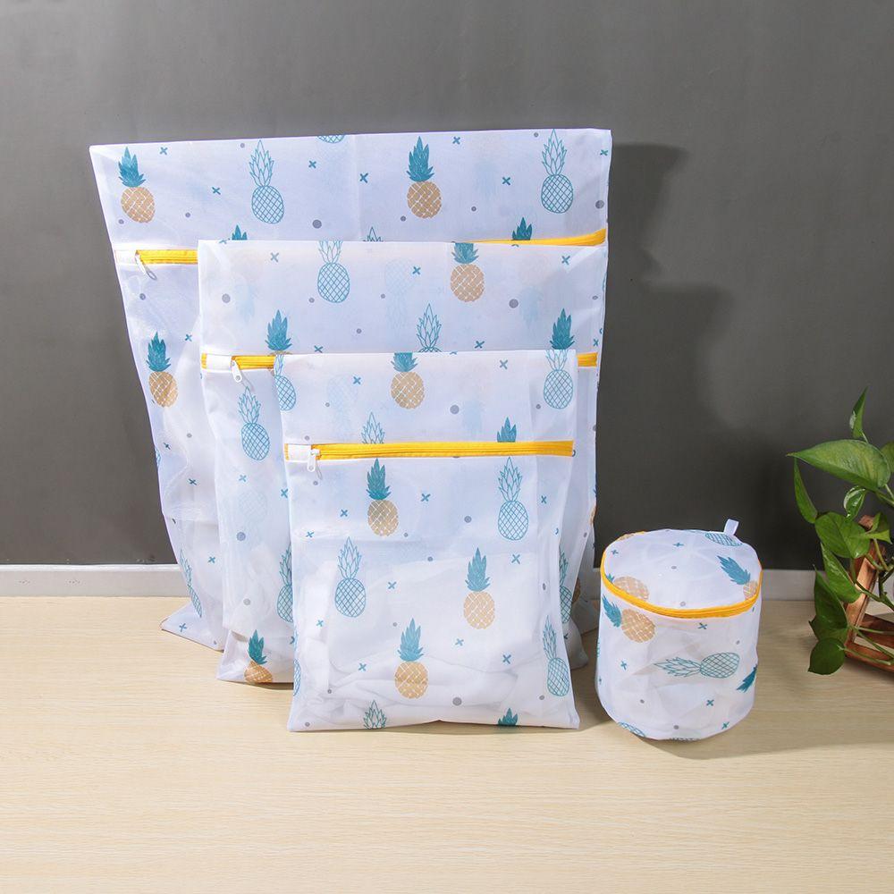 Zippered Pineapple Sock Clothes Laundry Bag Washing Machine Pouch Bra Storage Bags Underwear Care