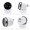 ZMFJH 2"52mm Fuel Level Gauge+Fuel Float Sensor 100-550mm 0-190 ohm Oil Tank Meter with Alarm 7 Color Light for Car Yacht 12V24V