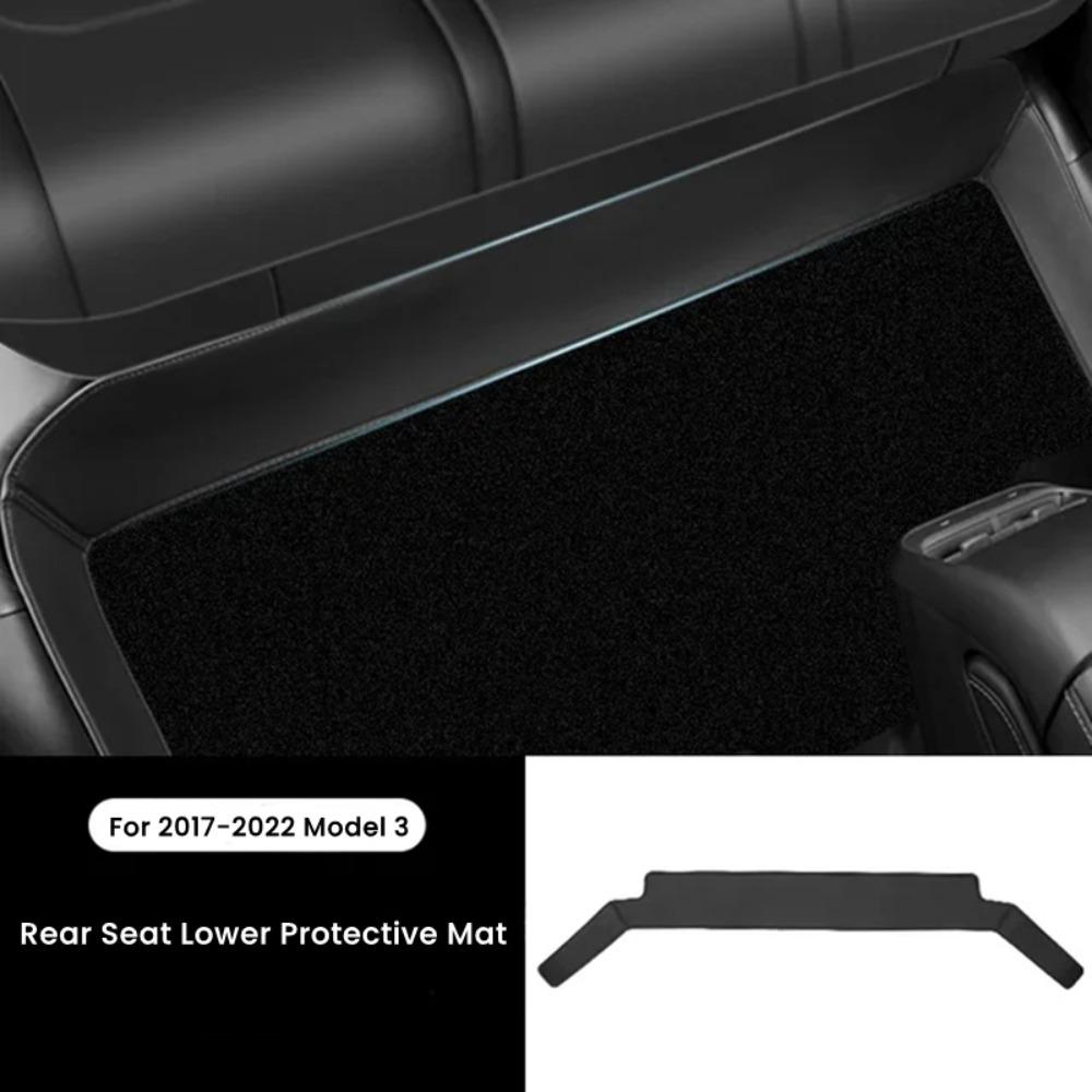 Durable Rear Seat Protective Mat Seat Lower Protector for Tesla Model Y Model 3 Car Interior
