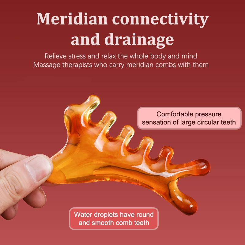 1 Stück Cartoon Delfin Harz Körper Nase Kopfhaut Meridian Massagekamm 4In1 Kamm Blutzirkulation Antistatisch Glatter Haarkamm