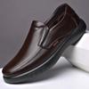 Men's Genuine Leather Shoes Big Size 38-47 Slip-on Loafers Men Leather Casual Shoes Fashion Winter Warm Footwear 2024 New