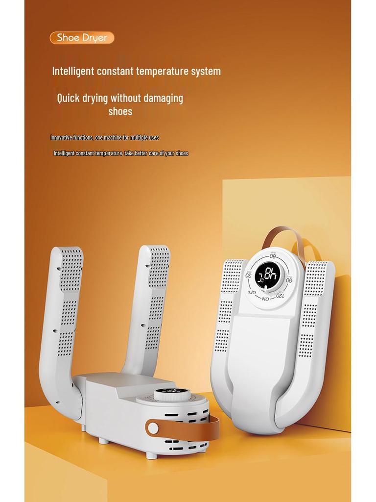 Foldable Quick-Dry Shoe Dryer with Timer